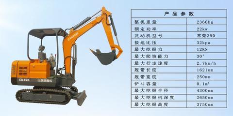 SD25B-专业小型挖掘机制造公司 挖土机多少钱